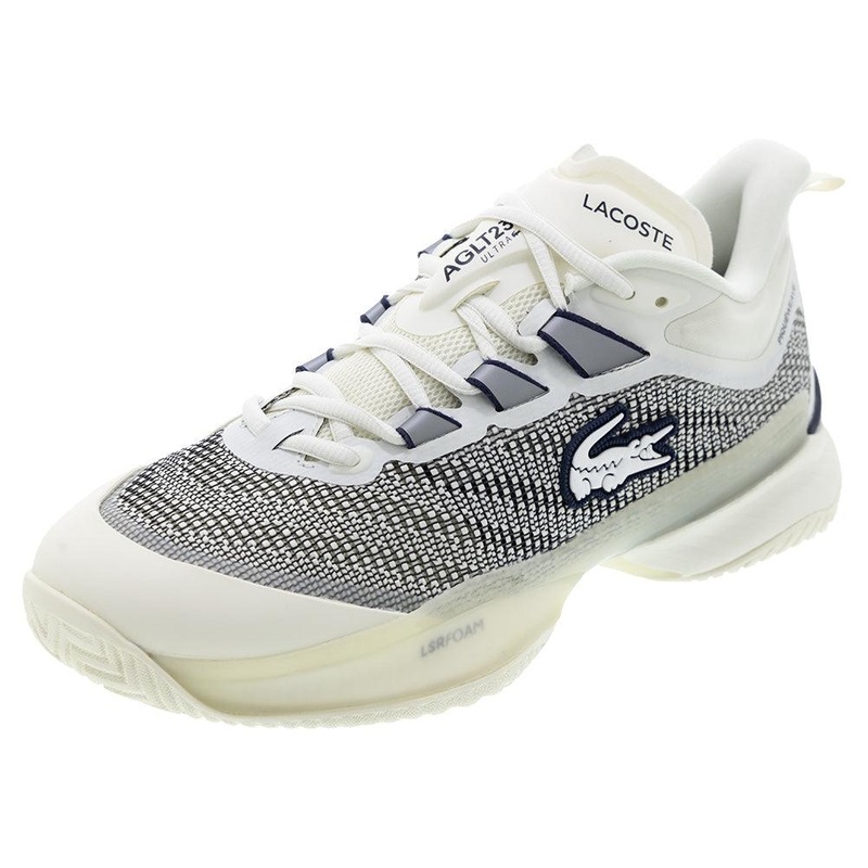 Men`s AG-LT23 Ultra Tennis Shoes Off White and Navy