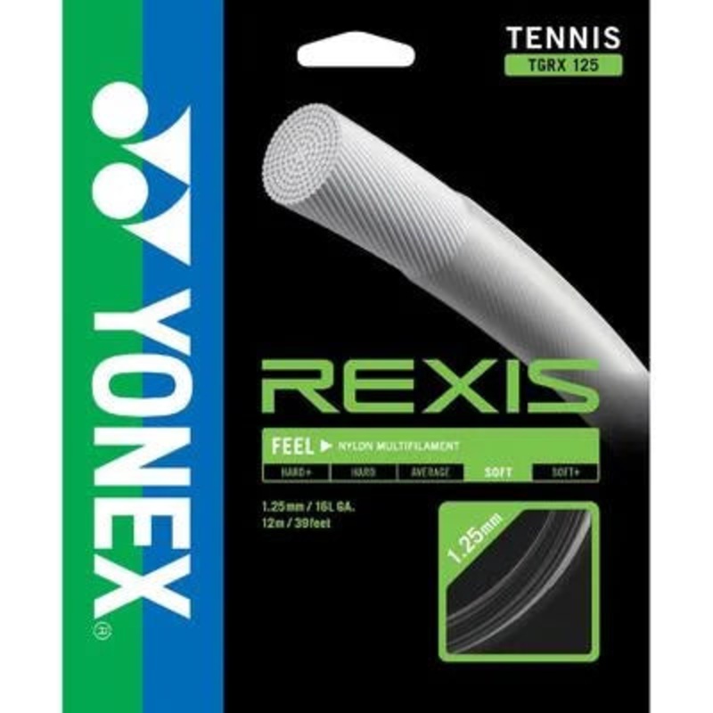 Yonex Rexis 125 – 12m Tennis String Set BLACK 1.25mm/12M Set