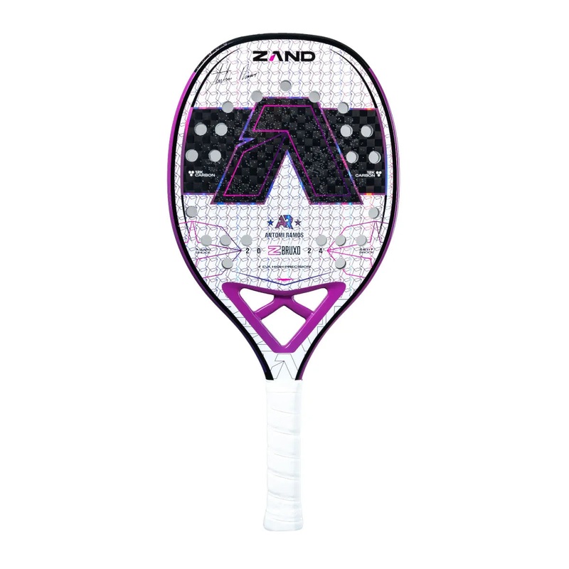 Zand Z WIZARD BRUXO WHITE SPECIAL EDITION ANTOMI RAMOS 2024 Beach Tennis Racket