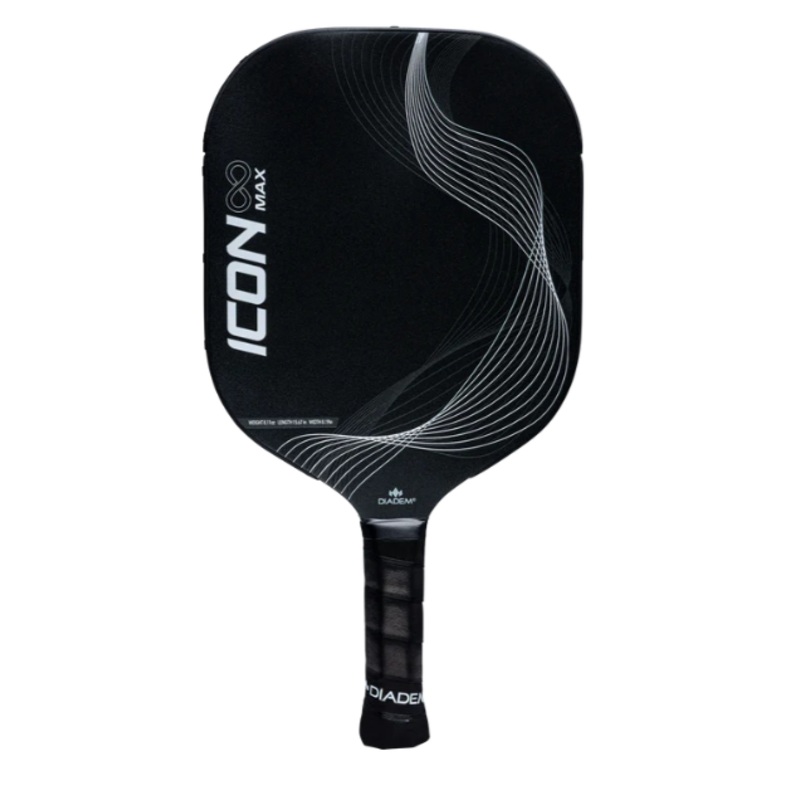Diadem Icon Infinity Max (V3) Pickleball Paddle Black with White