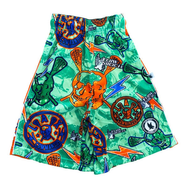 Flow Society Boys’ Lax Commando Skulls Short XSmall