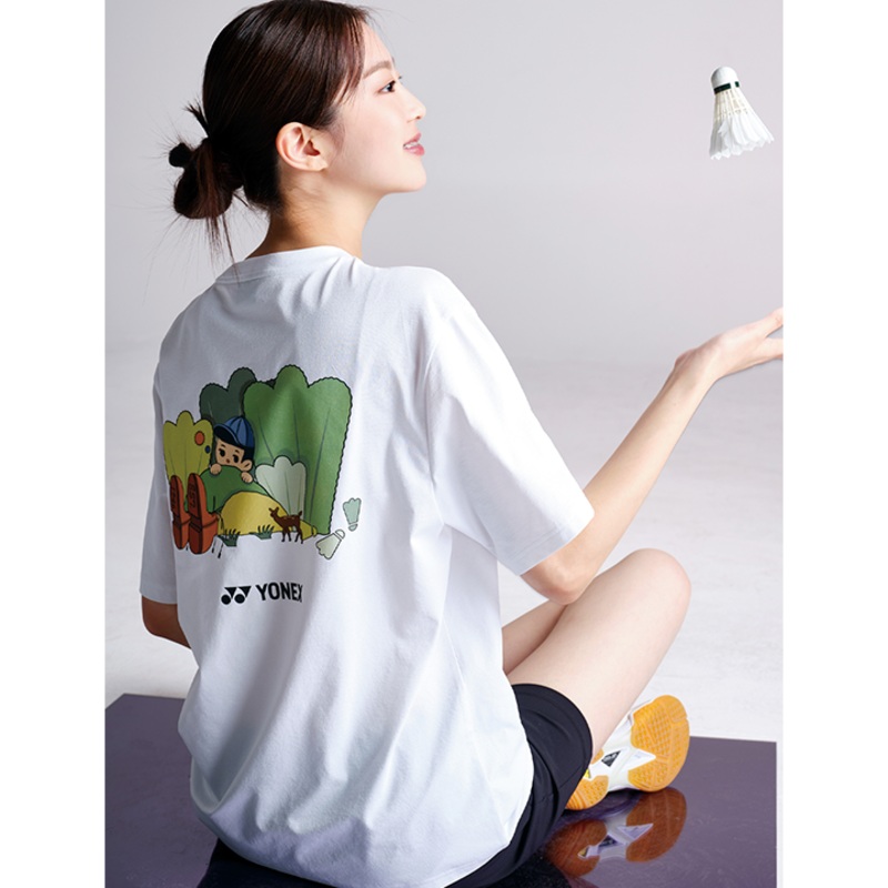 YONEX Unisex T-shirt 241TS046U WHITE 85(XS)