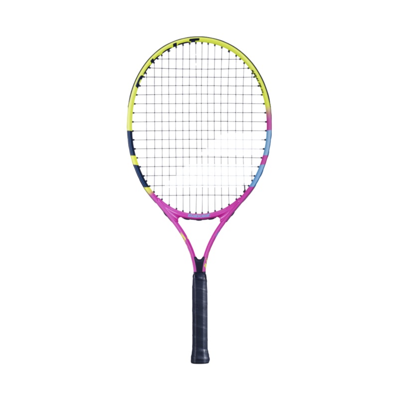 Babolat Nadal Junior 23 Tennis Racket  Strung – Yellow/Pink Yellow/Pink One Size