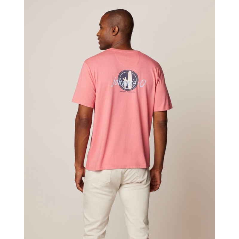 Johnnie O Mens Bullseye Logo Graphic T Shirt Bandana Small