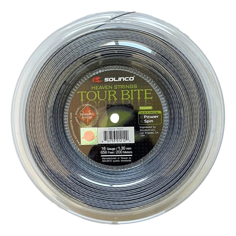 Solinco Tour Bite Diamond ROUGH 16 Tennis String Reel – 656ft