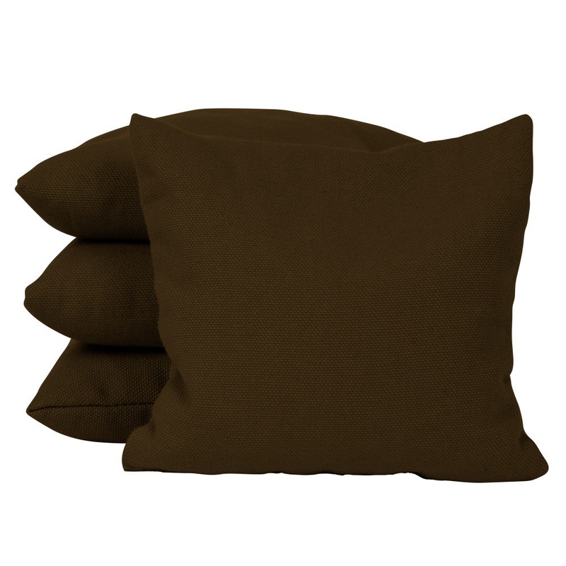 Brown Corn Filled Cornhole Bags