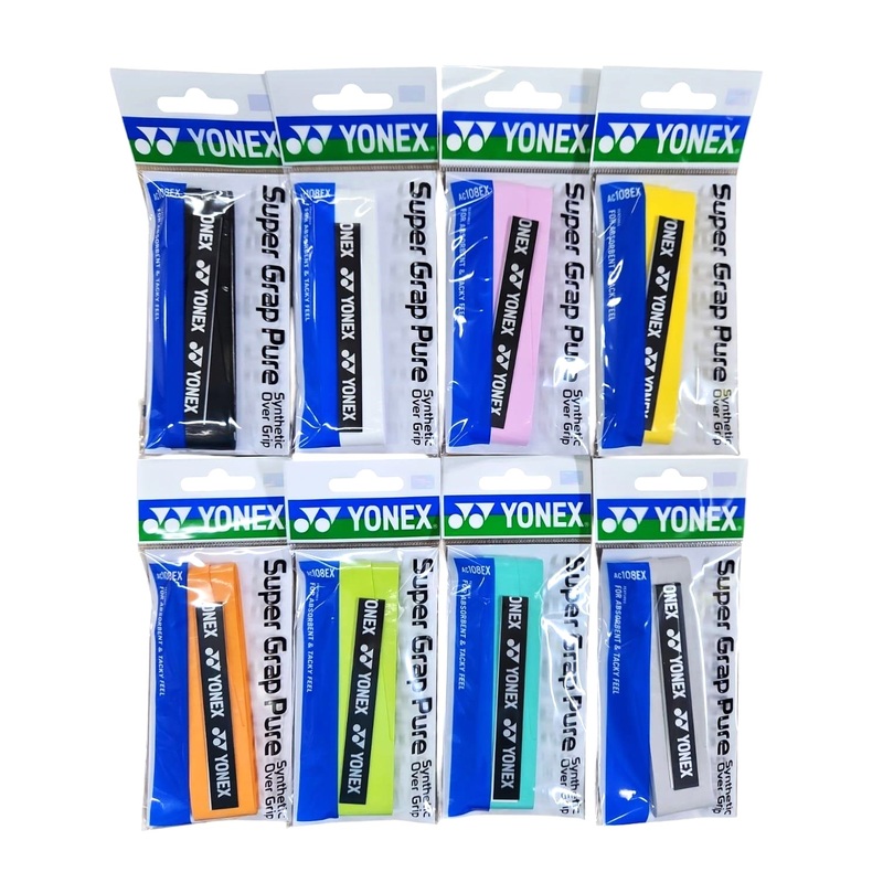 YONEX SUPER GRAP PURE Synthetic Over Grip AC108EX White