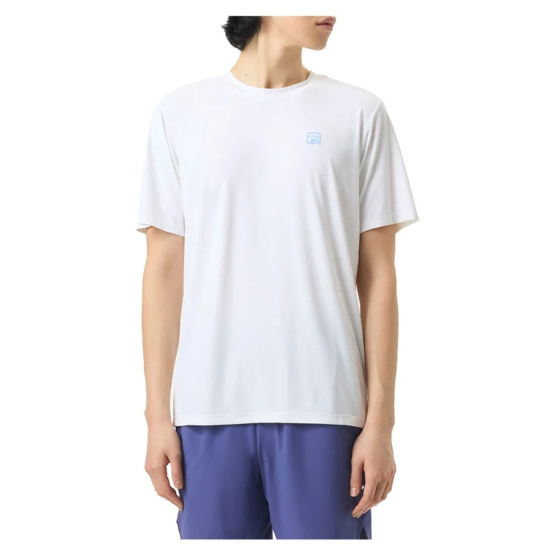 Men`s Cross Court Challenger Mesh Tennis Top White