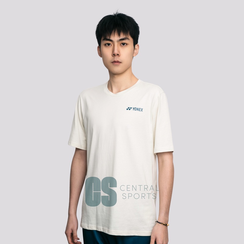 Yonex Coiled Snake Mens Cotton T-Shirt Ivory Ivory S