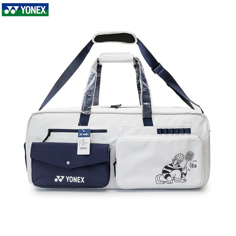 YONEX Rectangular Racket Bag BA326CR White blue (207)