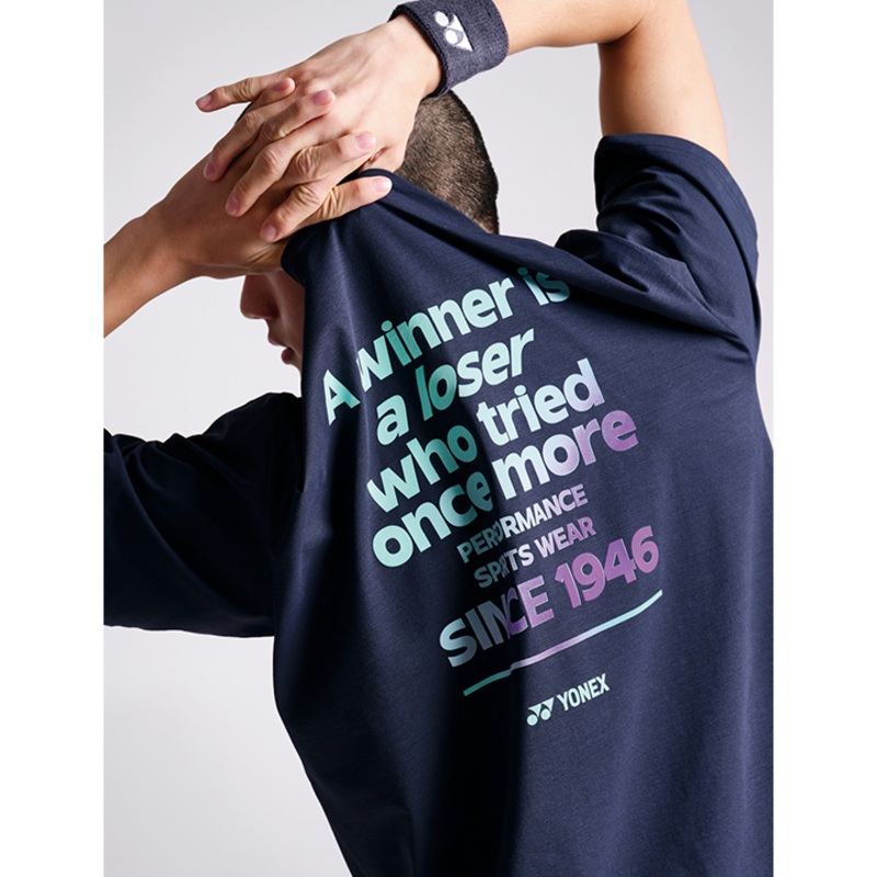 YONEX Unisex T-shirt 241TS044U DARK NAVY 85(XS)