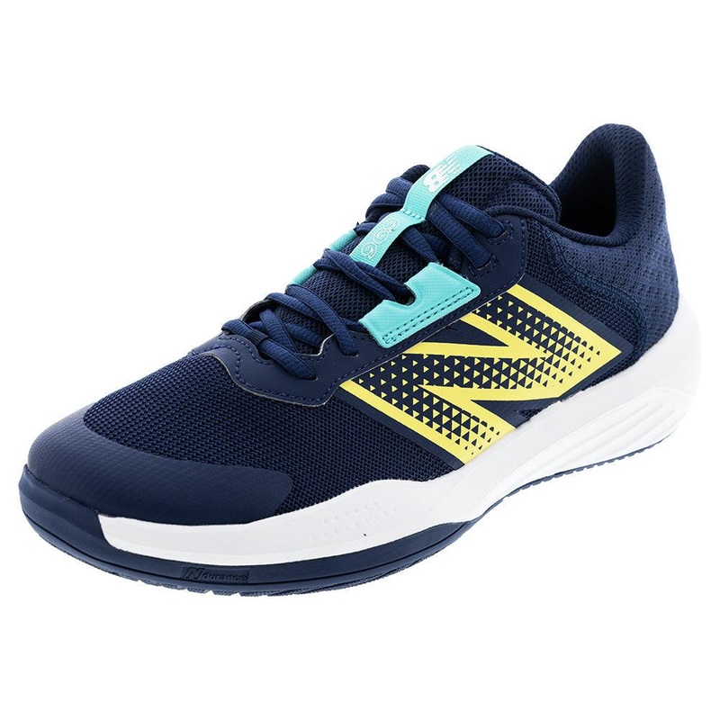 Men`s 696v6 2E Width Tennis Shoes White and Clementine