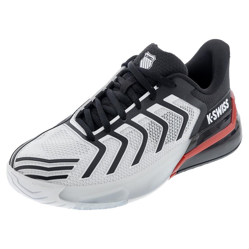 Men`s Ultrashot 4 Tennis Shoes White and Black