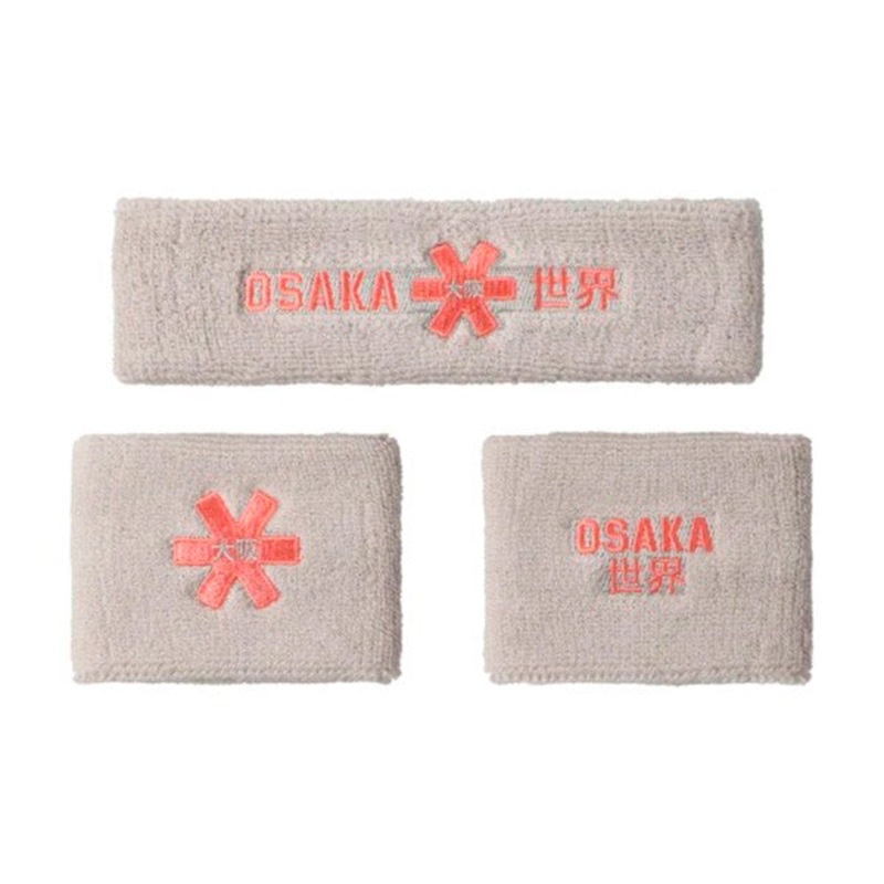 Muequeras Osaka Set 2.0 Gris Coral 2 Unidades