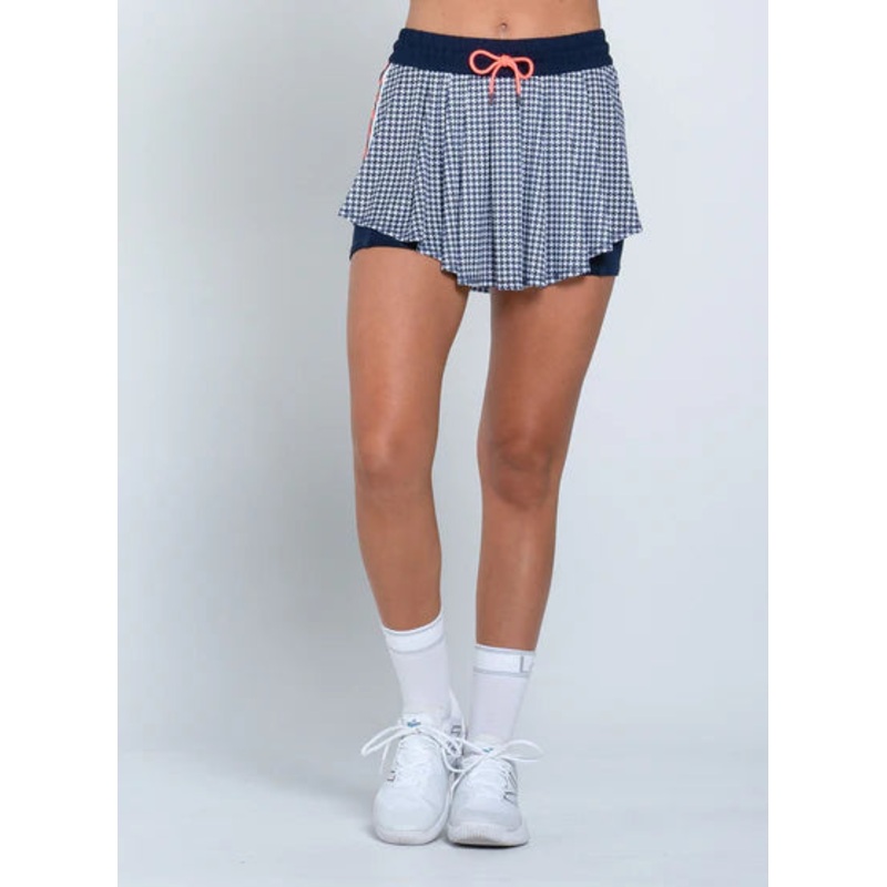 Women’s Lucky in Love High Waist Houndstooth 13.5″ Skirt Small