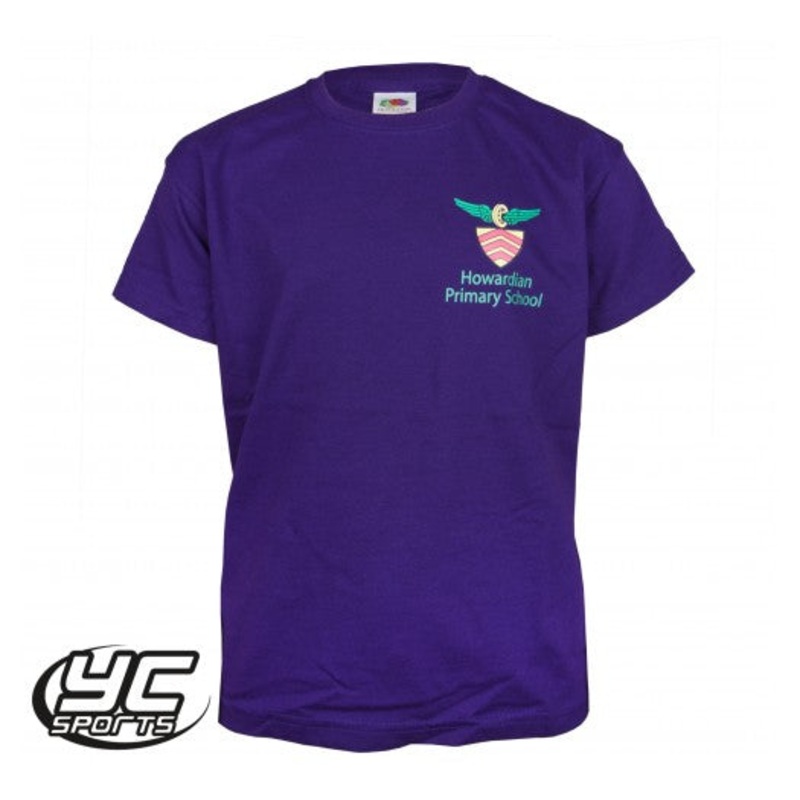 Howardian Primary School PE T-shirt 3/4 PURPLE