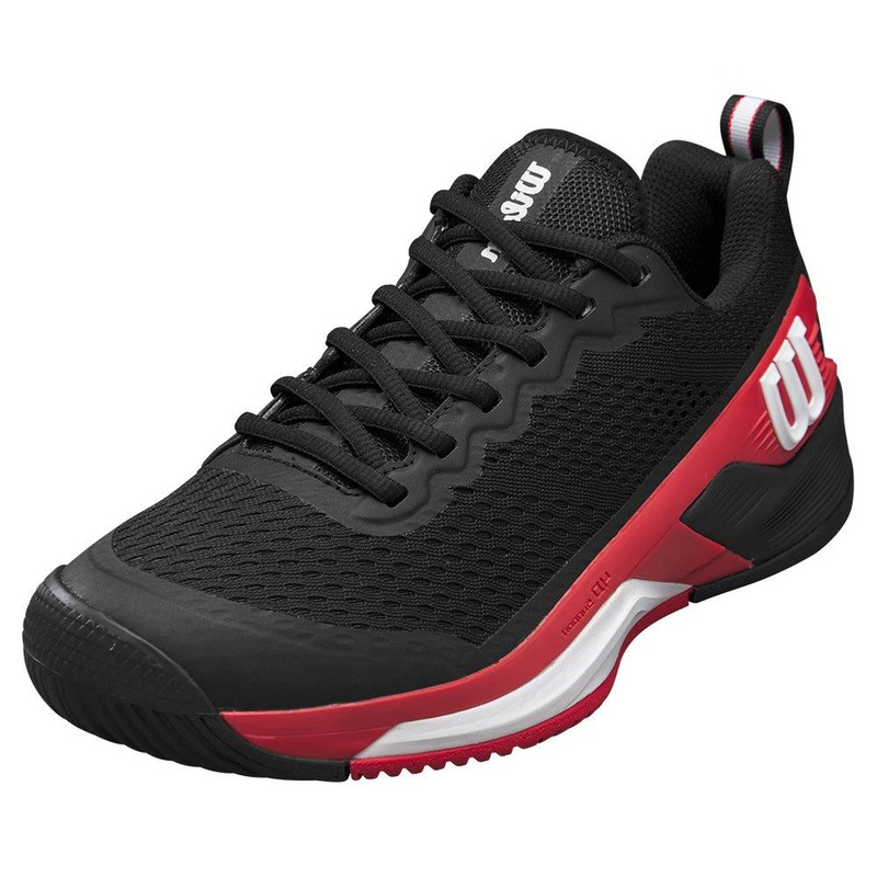 Men`s Rush Pro 4.5 Tennis Shoes Black and Infrared