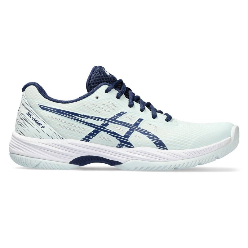 Asics Gel Game 9 Women’s Tennis Shoe (Pale Mint/Blue)