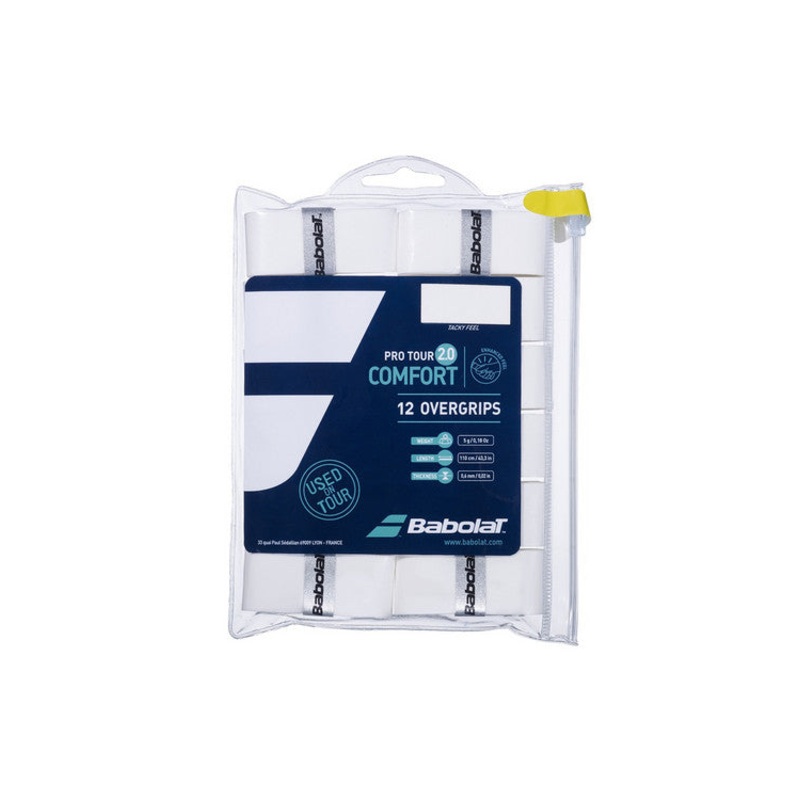 Babolat Pro Tour 2.0 X12 (654016) Overgrips White 12 pack