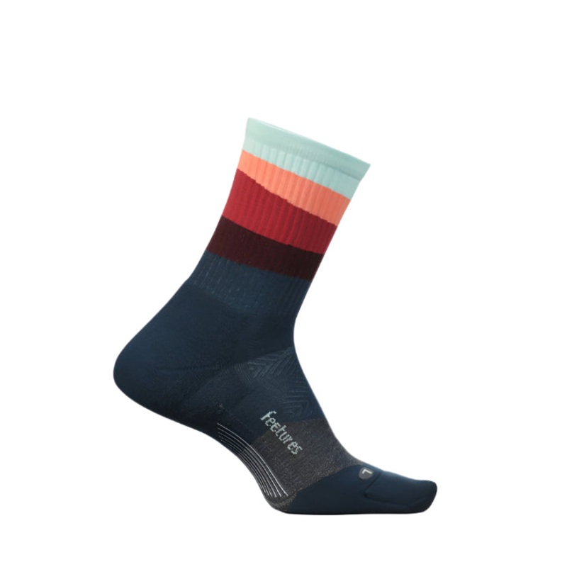 Feetures Trail Max Cushion Mini Crew Ascent Navy Small