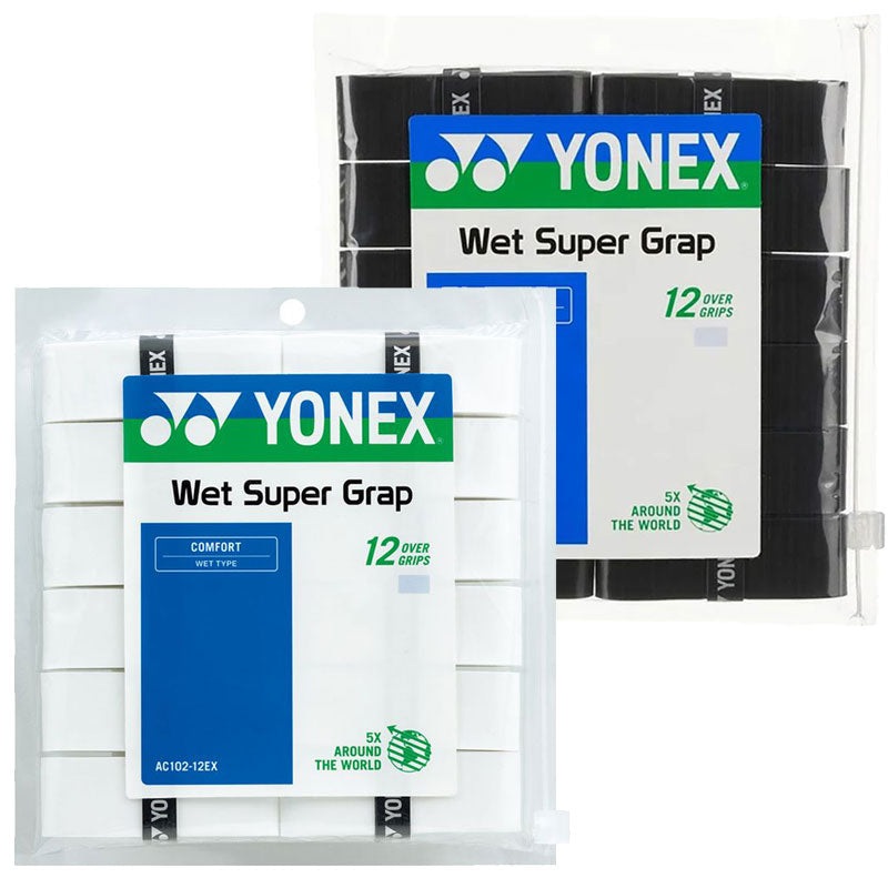 Yonex Wet Super Grap Tennis Overgrips – 12 Pack