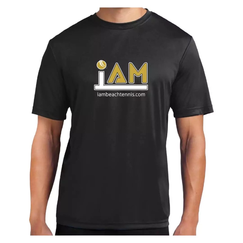 iamBeachTennis “Activate your power” Black Unisex T-shirt