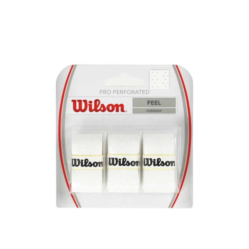 Wilson Overgrip Pro Perforado Pack 3 Blanco