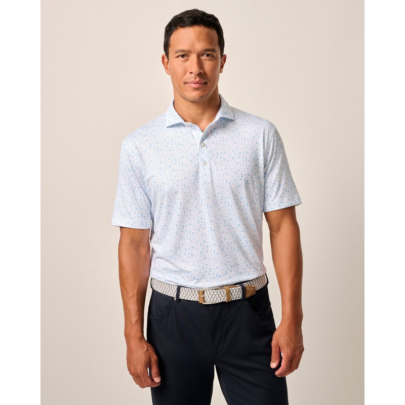 Johnnie-O Men’s Swing Juice Performance Jersey Polo Maliblu Small