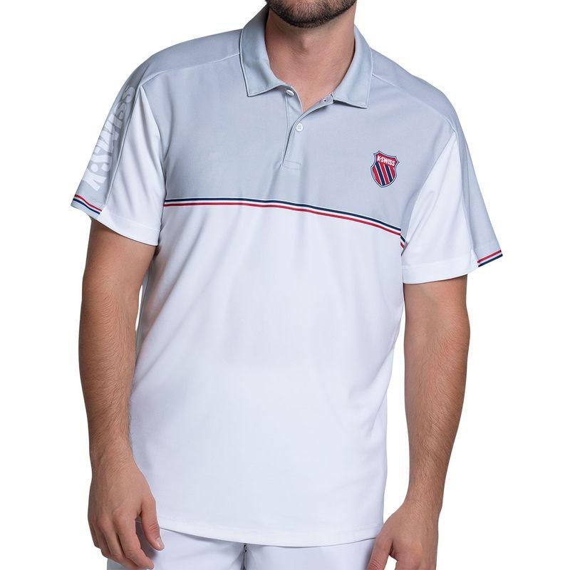 Men`s Tradition Short Sleeve Tennis Polo White