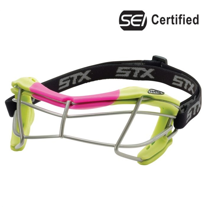 STX Girls’ Rookie Lax/Field Hockey Goggle Lime/Pink