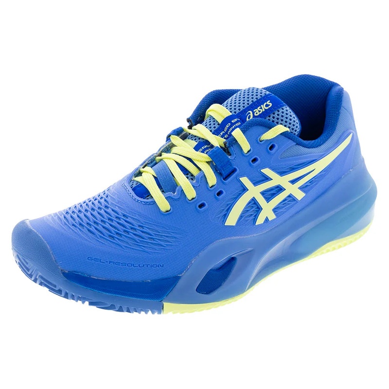 Women`s GEL-Resolution X Clay Tennis Shoes Blue Coast and Huddle Yellow