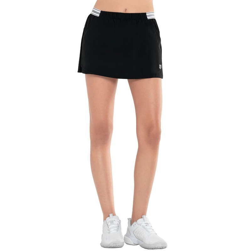 Women’s K Swiss Woven Tennis Skirt-12.5″ Small Black
