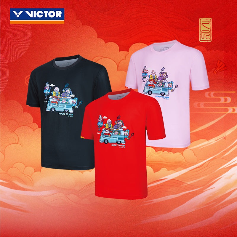 VICTOR UNI Knitted T-Shirt T-501CNY Black (C) S