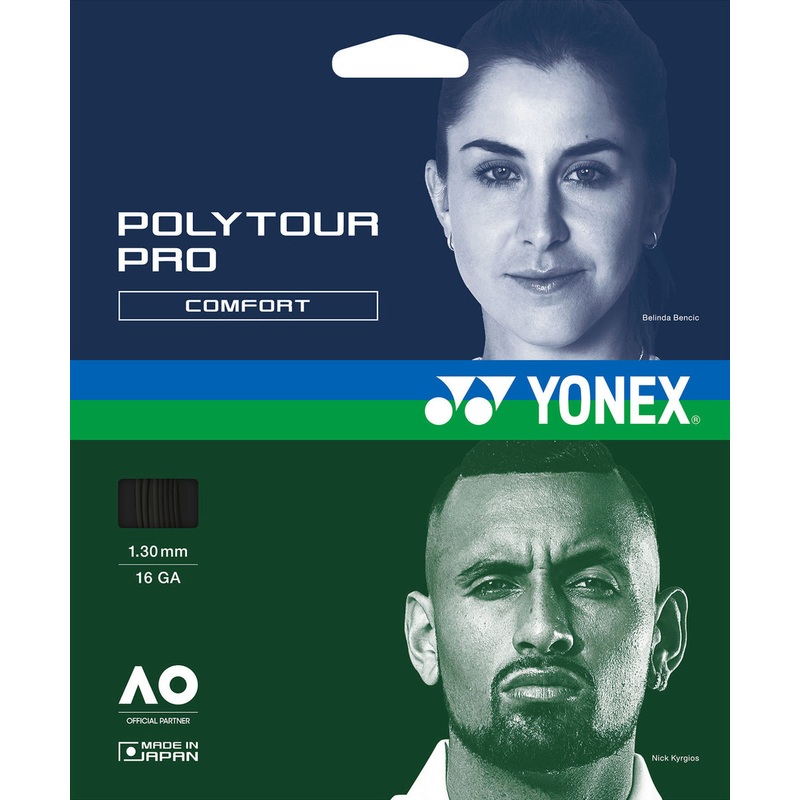 Yonex Polytour Pro 1.30mm 12M Set 12m Set Graphite