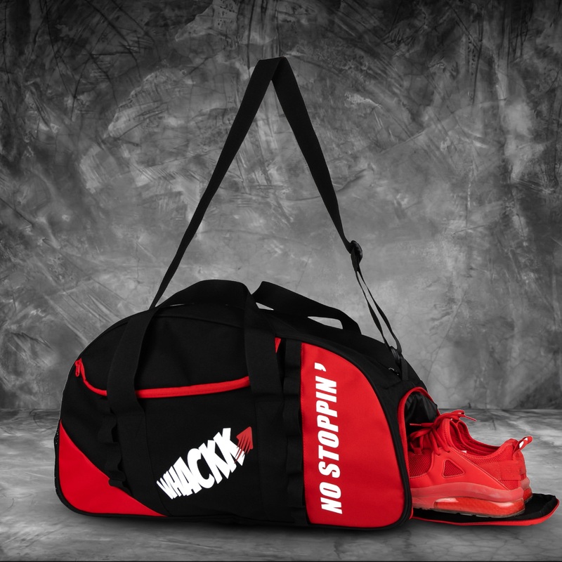 Attirant Gym Bag 32L Black Red whackk | Kibi Sports 1 Bag