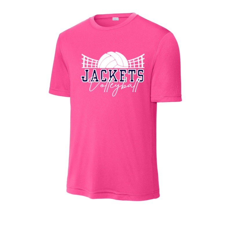 Thomas County Central Volleyball Neon Pink Drifit Shirt