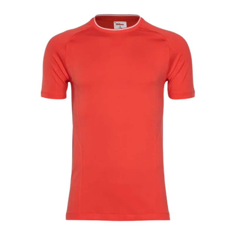 Wilson Team Seamless Crew (WM00282411) Men T-Shirt Infrared XL