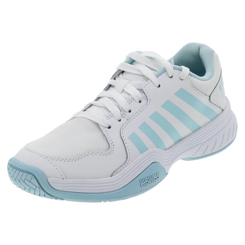 Women’s Court Express Pickleball Shoes White and Blue Glow