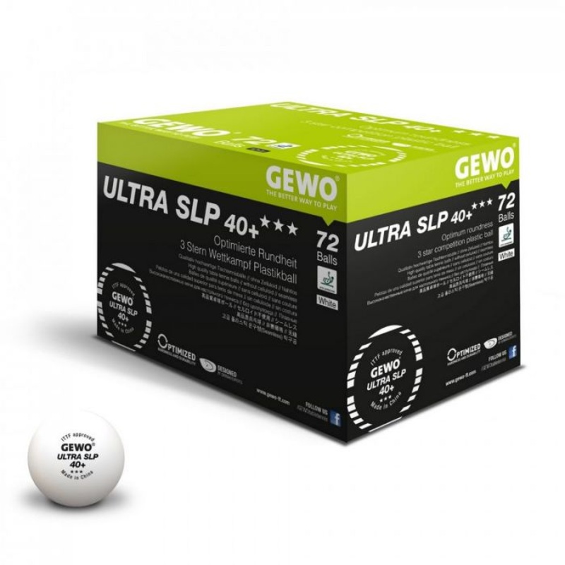 72 balles GEWO Ultra SLP40+ 3 toiles