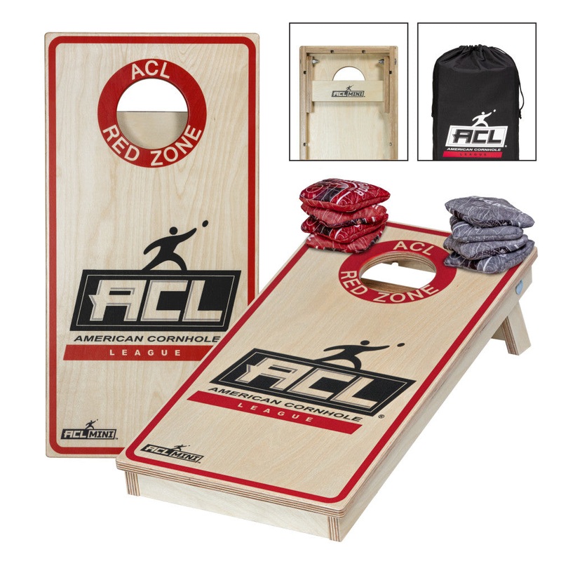 American Cornhole League COMP MINI 1×2 Cornhole Board with Dual-Speed Mini Bags