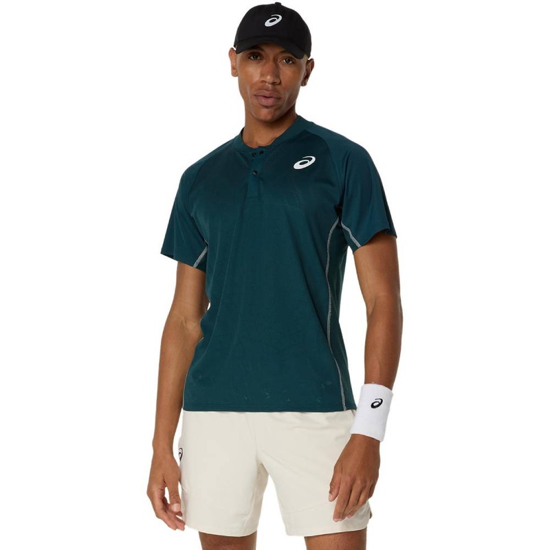 Asics Men’s Match Actibreeze Polo Shirt (Saxon Green)