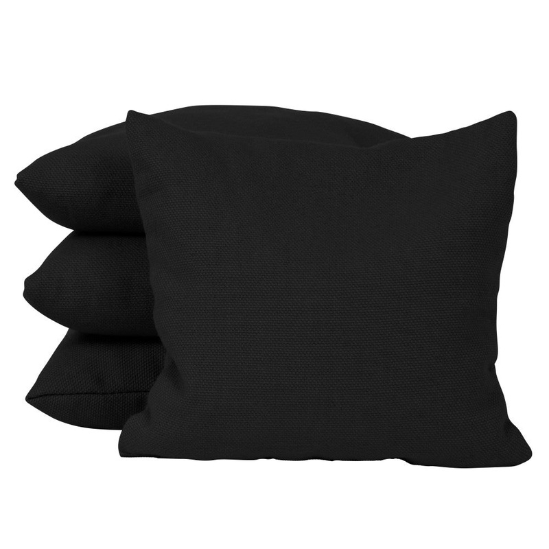 Black Corn Filled Cornhole Bags