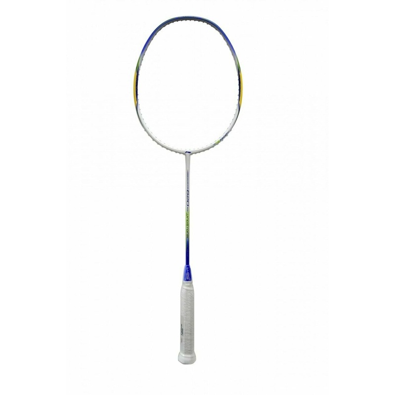LI-NING 620 Windstorm Carbon Fiber Badminton Racquet | Size S2 (White/Yellow)