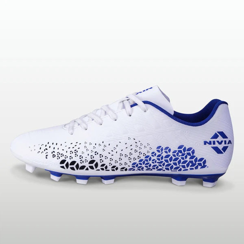 Nivia Ignite Football Studs Football Shoes | KIBI Sports 3 White Blue