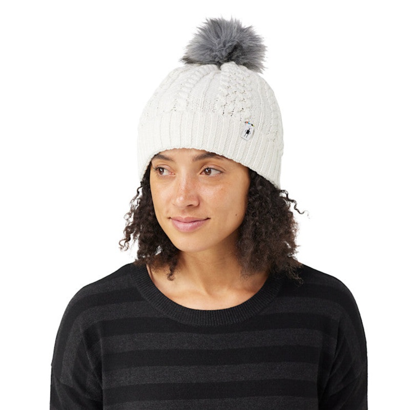 Smartwool Lodge Girl Beanie Natural Donegal-H46