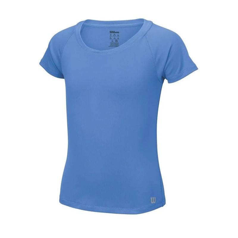 Wilson Girl’s Core Cap Sleeve Tennis Shirt – Blue