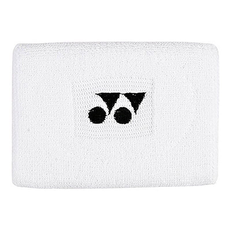 Yonex White Wide Wristband