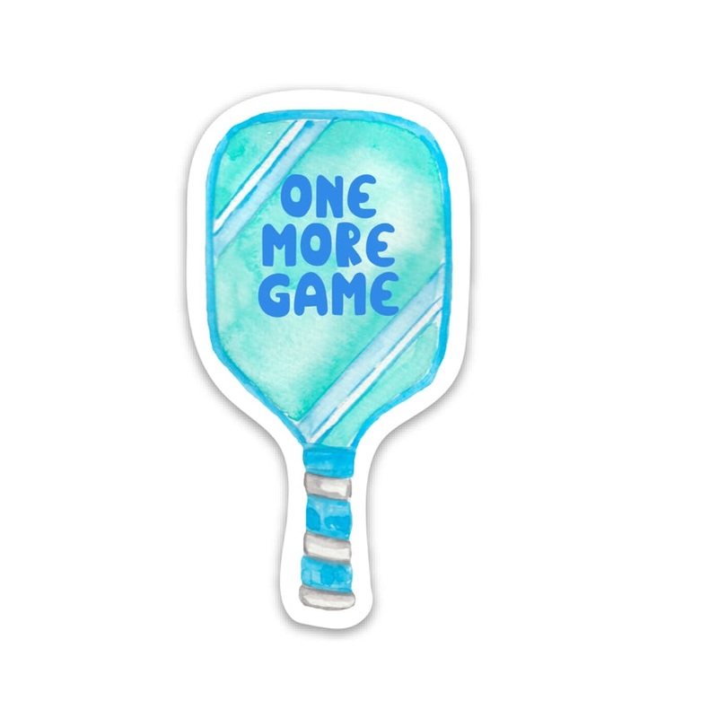 One More Game – Pickleball Sticker