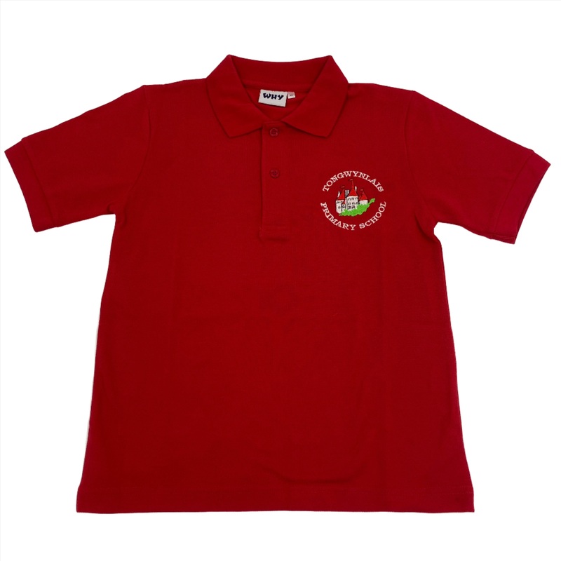 Tongwynlais Primary School Red Polo 2/3 RED