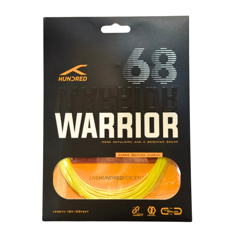 Hundred 68 Warrior Badminton String (0.68mm) – Sorbet Lime Sorbet Lime 10m Set